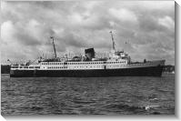 Saint-Malo (Annes 1950) Le Falaise au mouillage en Rance. Ed. Greff (Coll. AD)