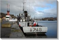 Saint-Malo (2010-01-29) Le Lopard en escale  la Saint-Ouine (photo Denis Bernard)